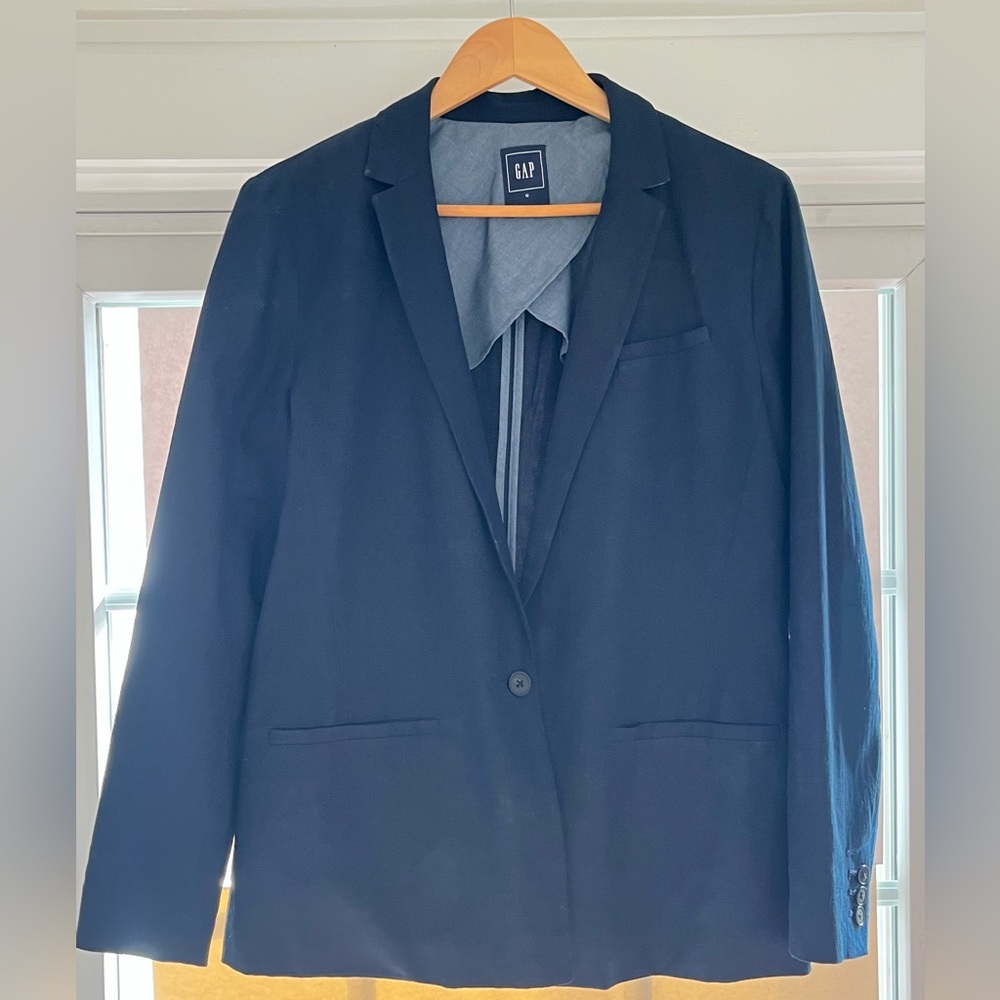 GAP BLAZER WOMENS SIZE 12 DARK NAVY